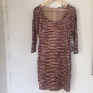 Forever 21 fitted dress w/ colorful pattern